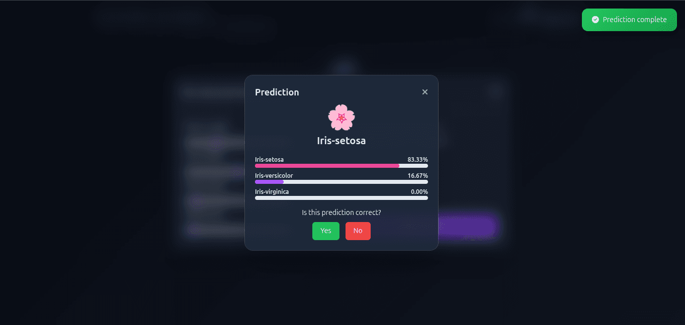 Iris Classifier preview